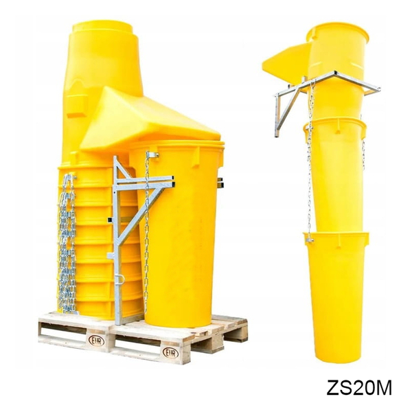 Bauschuttrutsche 20m + Schutzeinsatz aus 2 mm starkem verzinktem Blech – Bild 10